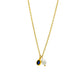 Collar perla circonia