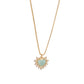 Collar corazón cristales