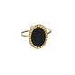 Anillo oval dorado