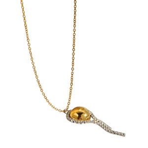 Collar esfera circonia