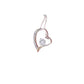 Collar corazón silueta circonia 💙