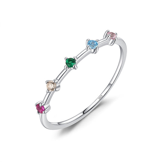Anillo color plata 925