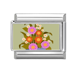 Charm verde flor