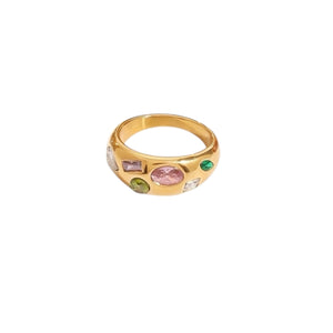 Anillo circonia colores