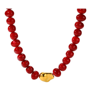 Collar cuentas acrílico