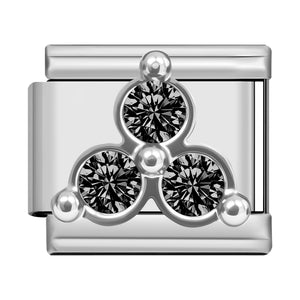 Charm circonia negra
