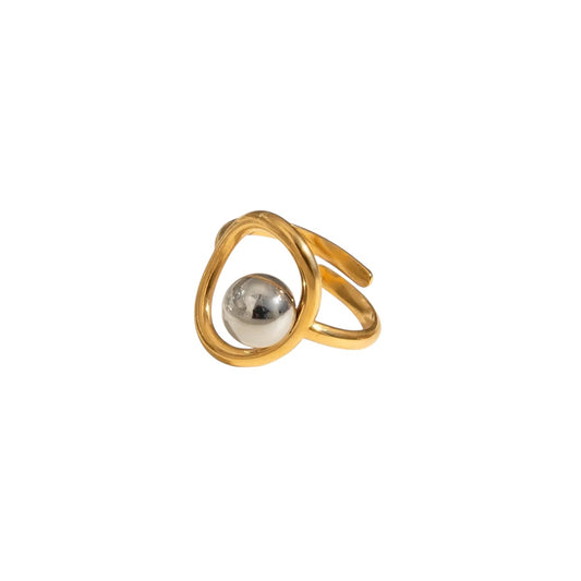 Anillo geométrico ajustable