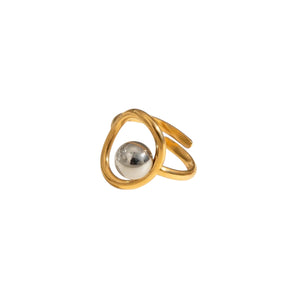 Anillo geométrico ajustable