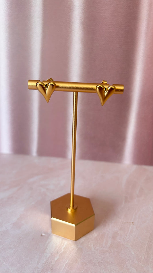 Arete corazón alargado