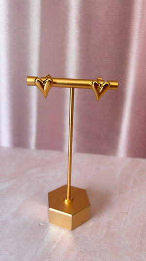 Arete corazón alargado