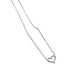 Collar silueta corazón circonia