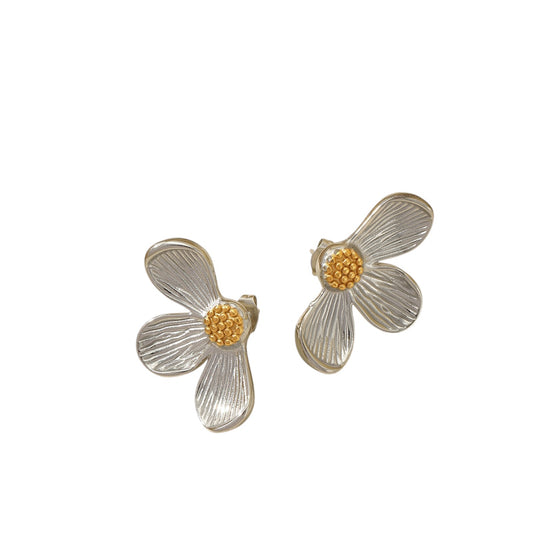 Arete flor bicolor