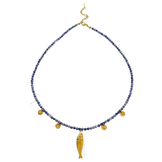 Collar pez azul