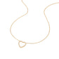 Collar corazón silueta