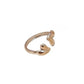Anillo ajustable corazón