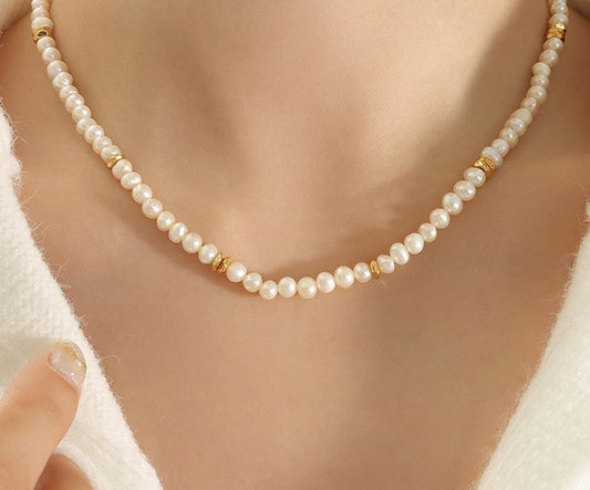 Collar perla natural