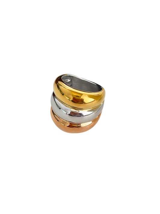 Anillo grueso chunky