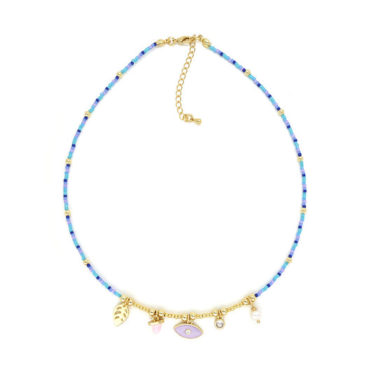 Collar ojo cuentas