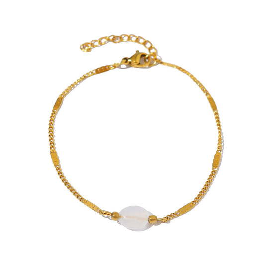 Pulsera piedra blanca