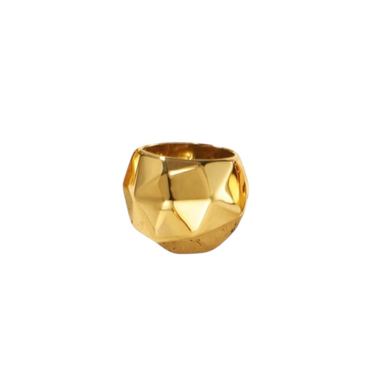 Anillo Chunky geométrico