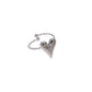 Anillo corazón alargado