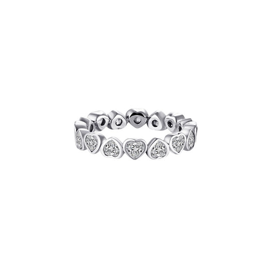 Anillo churumbela corazón plata 925