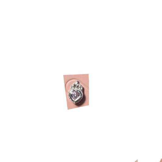 Piercing titanio corazón