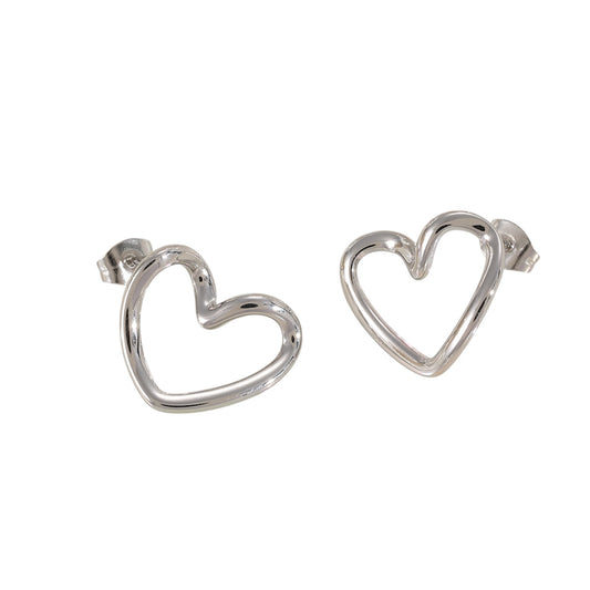 Arete corazón silueta