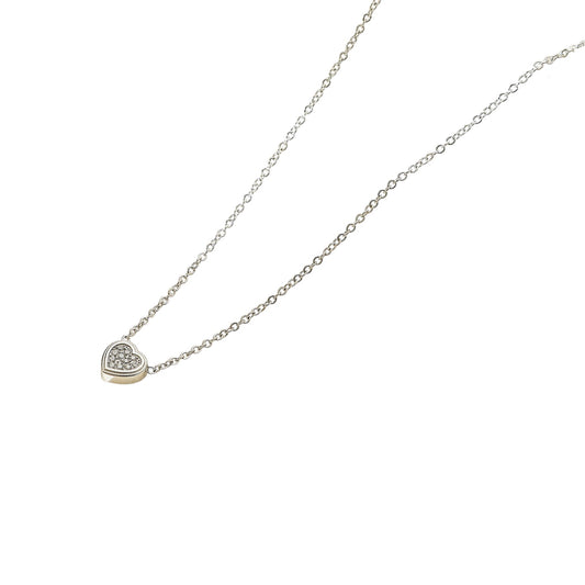 Collar corazón circonia