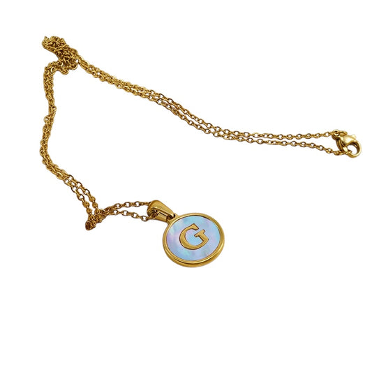 Inicial azul cielo