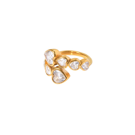 Anillo ajustable corazón