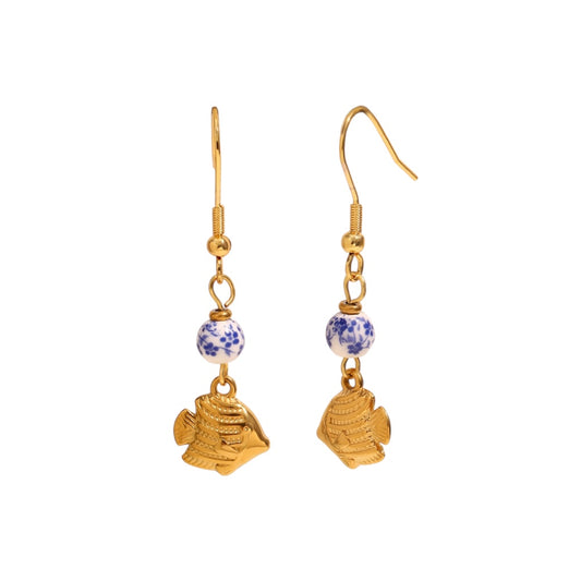 Arete pez cerámica