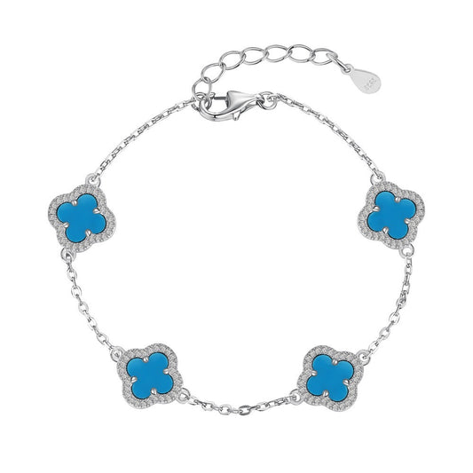 Pulsera vc azul plata