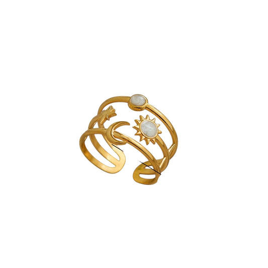 Anillo sol estrella ajustable