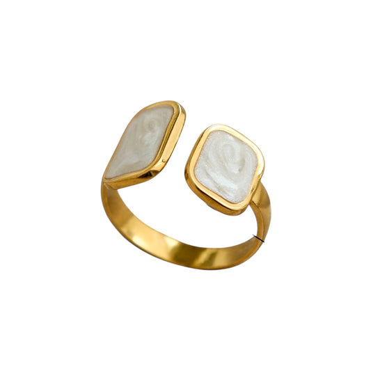 Anillo ajustable blanco