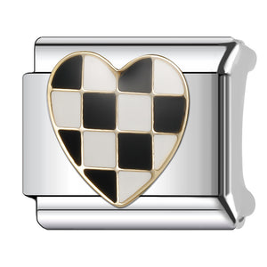 Charm corazón blanco