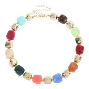 Collar acrílico chunky colores
