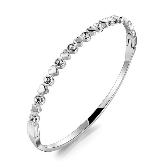 Brazalete corazón circonia