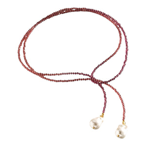 Collar corbatín perla