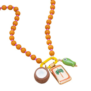 Collar cuentas coco 🥥