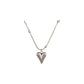 Collar corazón alargado