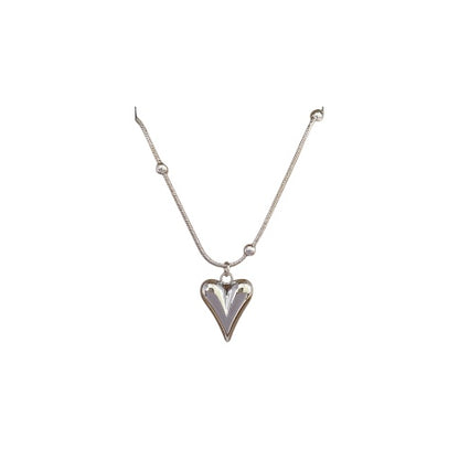 Collar corazón alargado