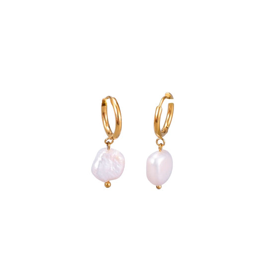 Arete huggie Perla
