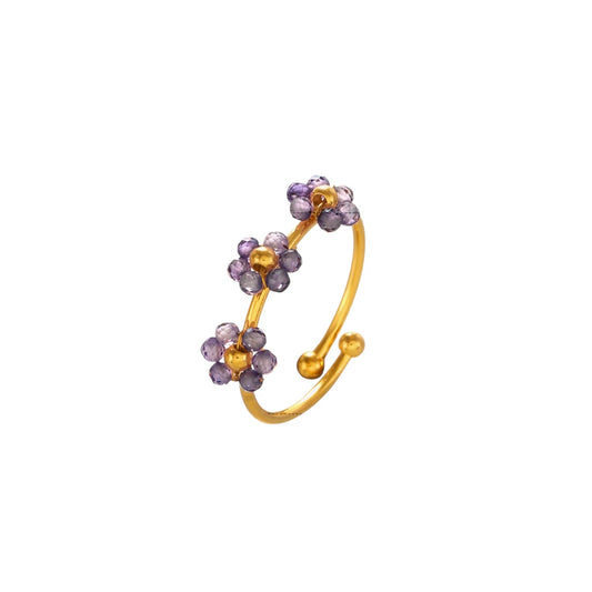 Anillo ajustable florecita