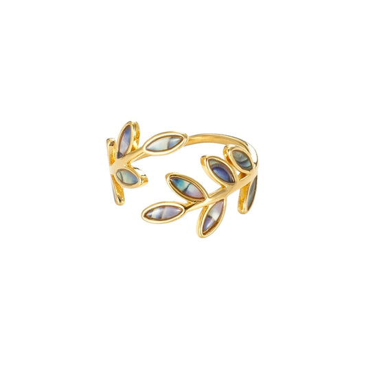 Anillo hojas