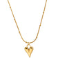 Collar corazón alargado