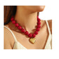 Collar corazón jumbo