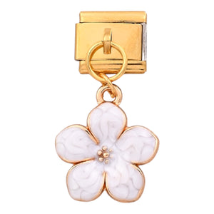 Charm flor blanca