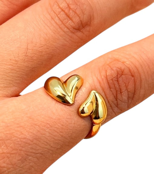 Anillo ajustable corazón
