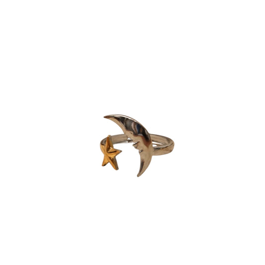 Anillo luna y estrella